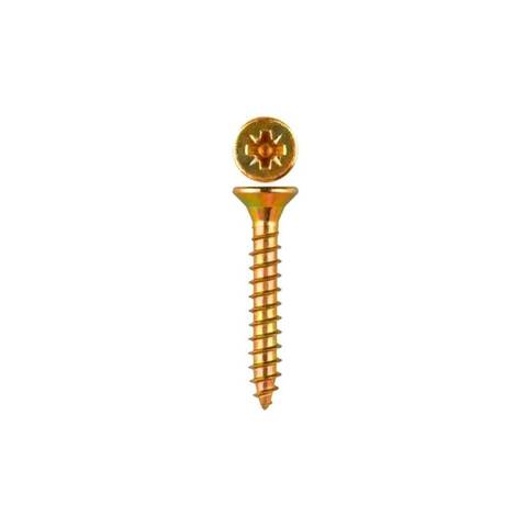 Шуруп 6*40 желтый Блистер (15 шт)