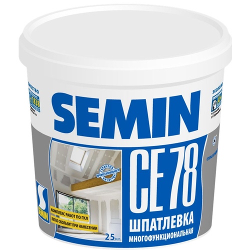 Шпатлевка SEMIN CE 78 universal белая крышка (20 кг)