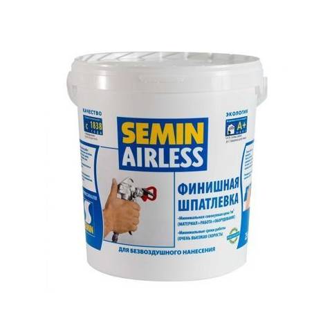 Шпатлевка SEMIN AIRLESS CLASSIC белая крышка (20 кг)