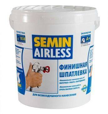 Шпатлевка SEMIN AIRLESS CLASSIC белая крышка (20 кг)
