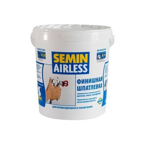 Шпатлевка SEMIN AIRLESS CLASSIC белая крышка (20 кг)