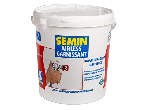 Шпатлевка SEMIN AIRLESS GARNISSANT белая крышка (25 кг)