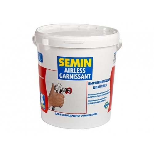 Шпатлевка SEMIN AIRLESS GARNISSANT белая крышка (20 кг)