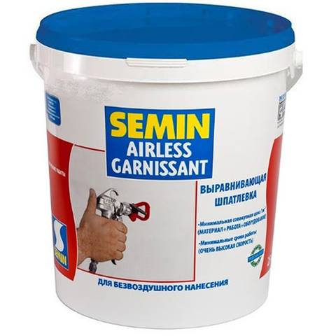 Шпатлевка SEMIN AIRLESS GARNISSANT синяя крышка (20 кг)