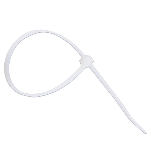 Хомут Fortisflex нейлон КСО 4*150 белый с отвер.под винт 80529