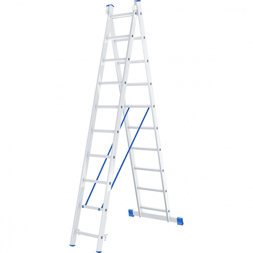 Лестница 2-х секционная (2,85/4,82м) 2х10 УФУК 411210