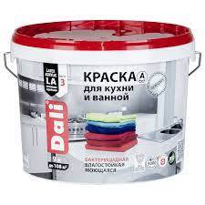 Краска ВД DALI д/кухни и ванной 3 Глубокоматовая (База А) 5л (20906)