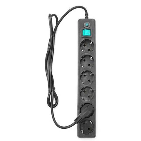 Сетевой фильтр Stekker Techno ПВС3*1 4роз. с/з белый 1,8м..50147