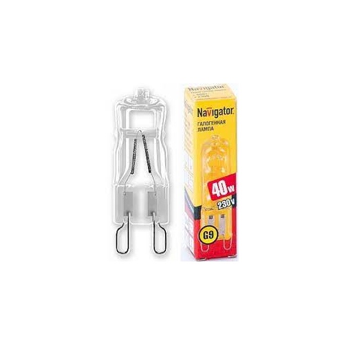 Лампа галогенная Navigator 94215 JCD9 40Wclear G9 230V