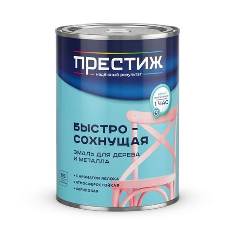 Эмаль акриловая полуглянцевая Шоколад 0,9 кг Престиж