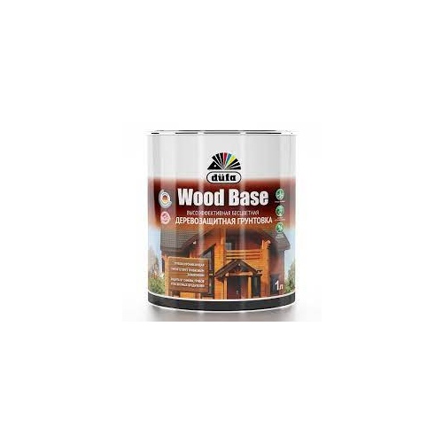 Грунт Dufa для защиты древесины Wood Base с биоцидом бесцветная 1 л