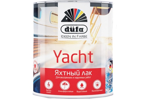 Лак яхтный Dufa Retail Yacht полуматовый 750 мл.,