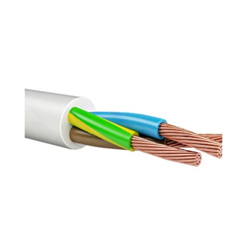 Кабель ПВС 3х2,5 (бухта 5м) ГОСТ белый ЭРА 58830