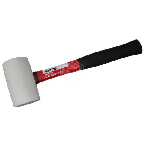 Киянка рез.черно-белая 230гр.фиберглас.ручка 19629 MaxiTool