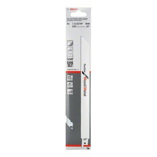 Полотно по мет.и дер.с гвоздями для сабельной пилы S1222VF 275*1.8*2.5 76129 MaxiTool 2шт.