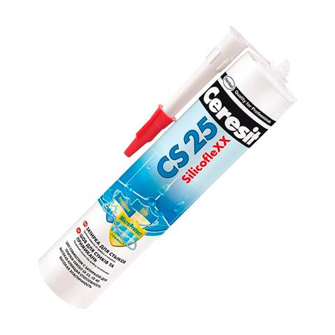 Затирка-герметик Ceresit CS25 Светло-коричневый (280 мл)